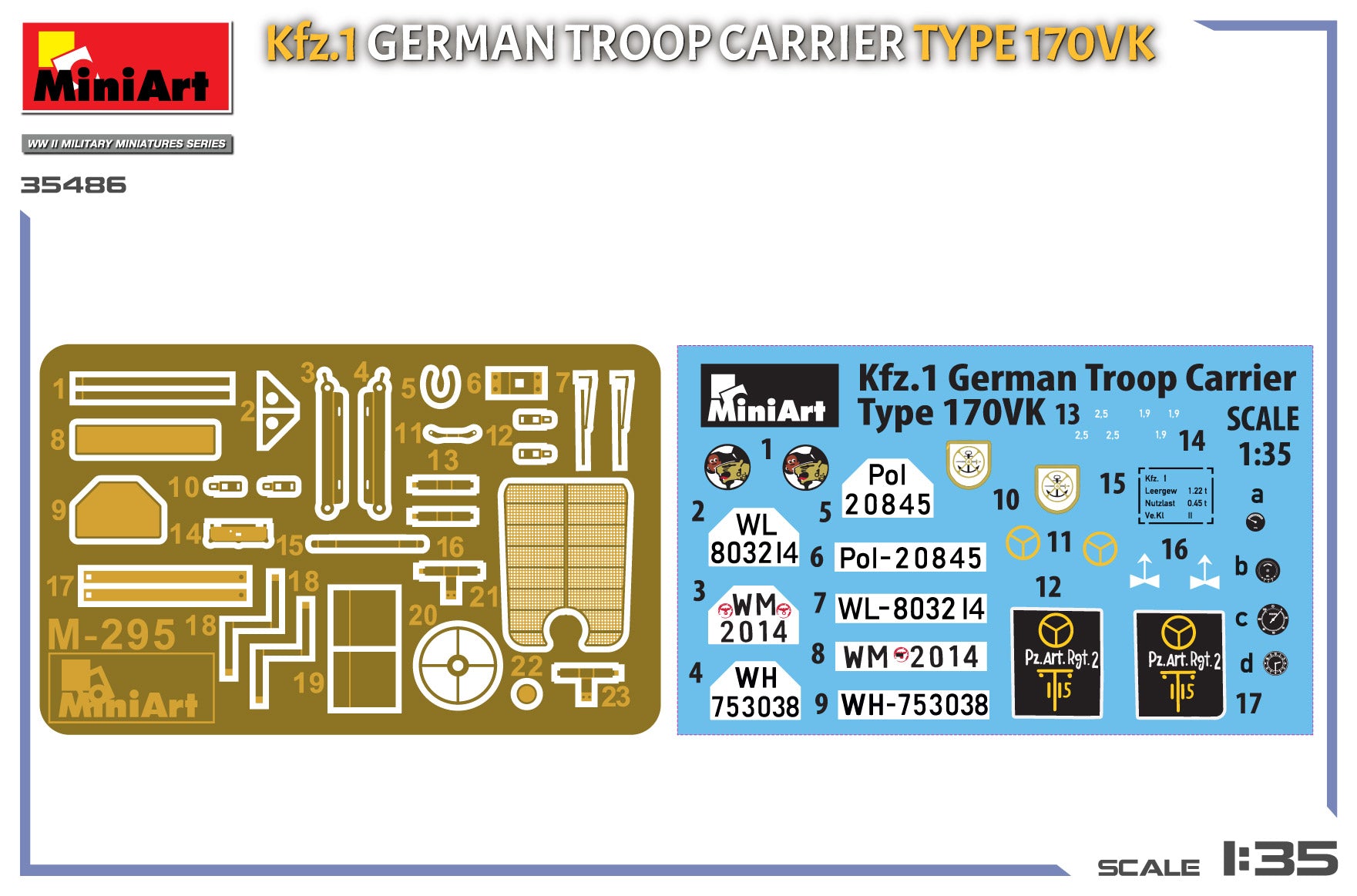 MiniArt 35486 Kfz.1 German Troop Carrier Type 170VK 1/35 – Bild 2