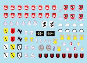 Star Decals 35-C1362 StuG-Abt 4 Generic insignia and unit markings for the Sturmgeschutz units 1/35 – immagine 2