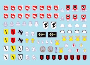 Star Decals 35-C1362 StuG-Abt 4 Generic insignia and unit markings for the Sturmgeschutz units 1/35 – immagine 2