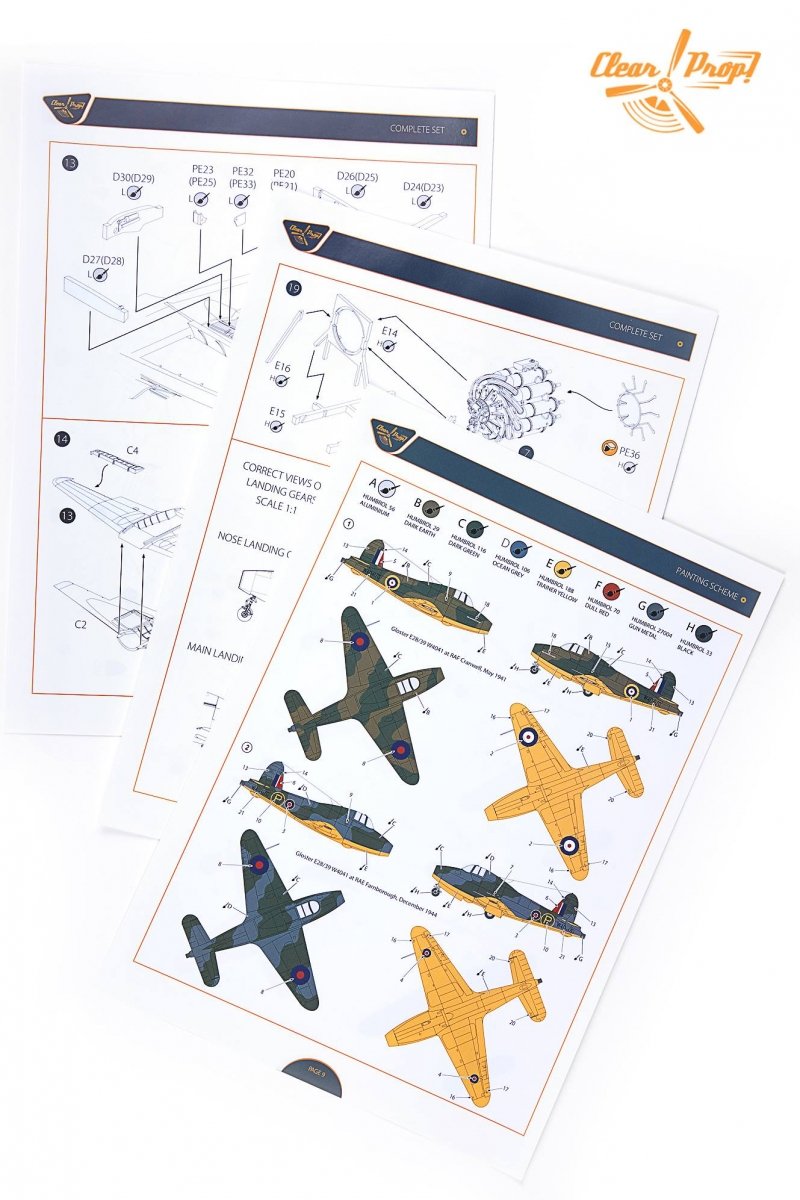 Clear Prop! CP72001 GLOSTER E28/39 PIONEER EXPERT KIT 1/72 – image 7