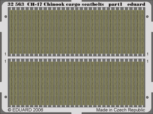 Eduard 32563 CH-47 Chinook cargo seatbelts 1/35 TRUMPETER – immagine 2