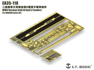 E.T. Model EA35-118 WWII German StuG.III Ausf.E Fenders For DRAGON Smart Kit 1/35 – immagine 5