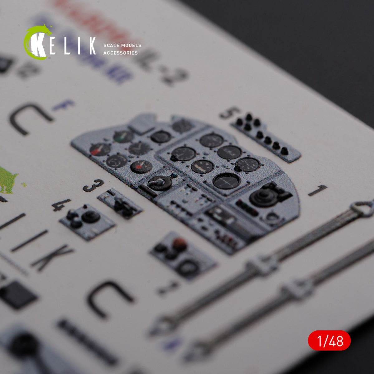 KELIK K48094 IL-2 Shturmovik interior 3D decals for Tamiya kit 1/48 – immagine 5