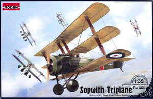 Roden 609 British IWW fighter Sopwith Triplane 1/32