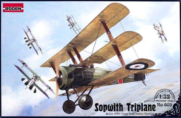 Roden 609 British IWW fighter Sopwith Triplane 1/32