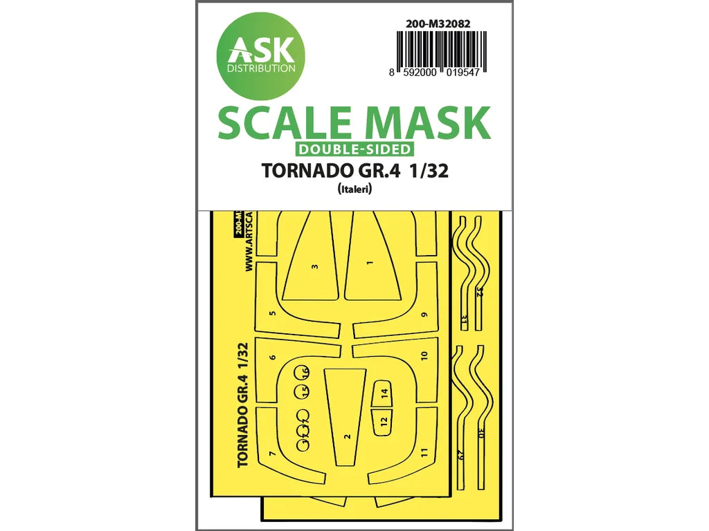 Art Scale Kit M32082 Tornado GR.4 Double-Sided Express Fit Mask for Italeri 1/32