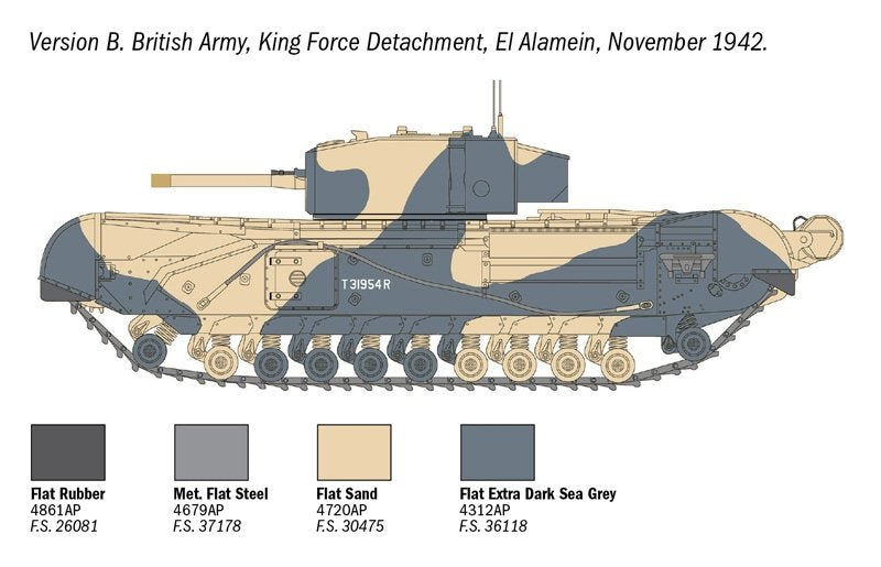 Italeri 7083 Churchill Mk. III 1/72 – Bild 6
