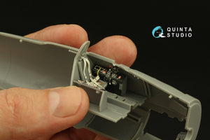 Quinta Studio QD48384 F8F-2 Bearcat 3D-Printed &amp;amp; coloured Interior on decal paper (Hobby Boss) 1/48 – immagine 7
