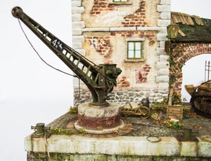 RT-Diorama 35308 Socle de diorama : « Port fluvial de la Marne », Première Guerre mondiale, échelle 1/35 – image 4