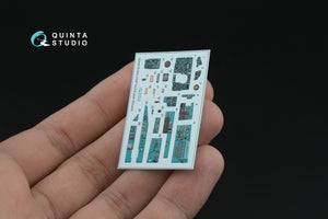 Quinta Studio QD+48578 MiG-21MF Fishbed-J (Gorkiy plant) 3D-Printed &amp;amp; coloured Interior on decal paper (Eduard) (with 3D-printed resin parts) 1/48 – imagen 5