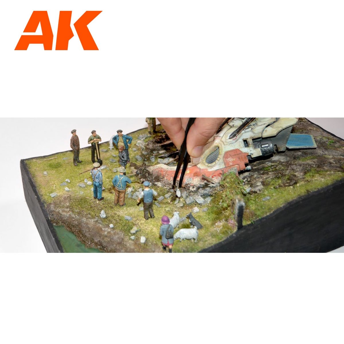 AK Interactive AK8258 BIG GREY ROCKS 100ml – zdjęcie 2