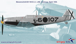 Wingsy Kits D5-09 MESSERSCHMITT Bf 109 E-1 and E-3 Legion Condor 1/48 – immagine 11