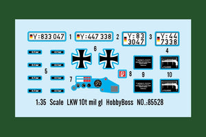 Hobby Boss 85528 LKW 10t mil gl 1/35 – imagen 3