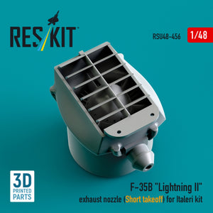 RESKIT RSU48-0456 F-35B &amp;quot;Lightning II&amp;quot; exhaust nozzle (Short takeoff) for Italeri kit (3D printed) 1/48 – immagine 2