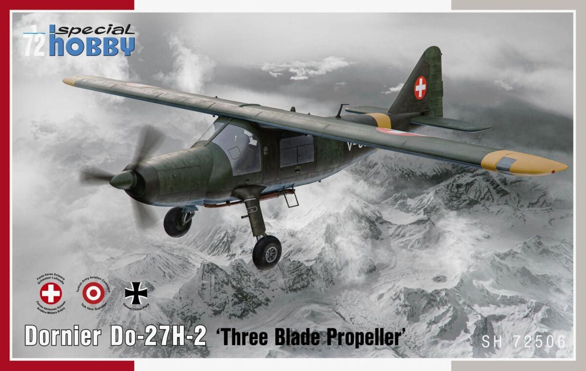 Special Hobby 72506 Dornier Do-27H-2 &amp;#39;Three Blade Propeller&amp;#39; 1/72