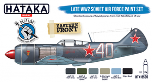 Hataka HTK-BS20 BLUE LINE – Late WW2 Soviet Air Force paint set 6x17ml – imagen 2