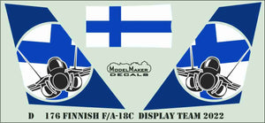 ModelMaker Decals D48177 Finnish F/A-18C Display Team 2022 1/48 – image 3