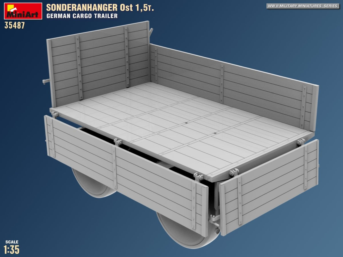 MiniArt 35487 Sonderanhanger 0st 1,5T. German Cargo Trailer 1/35 – Bild 13