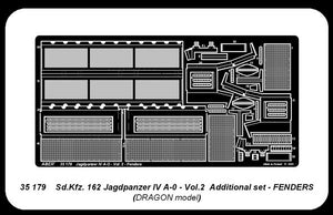 Aber 35179 chasseur de chars allemand Sd.Kfz.162 Jagdpanzer IV A-0 - vol. 2 - jeu supplémentaire - ailes (1/35) – image 2