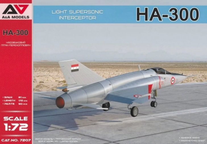 Maquette A&amp;A Models 7207 Helwan HA-300 Intercepteur supersonique léger 1/72