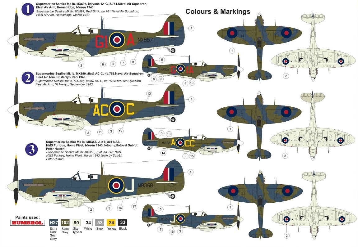 Kovozavody Prostejov KPM0238 Seafire Mk.Ib 1/72 – immagine 2