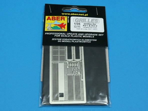 Aber 35G16 Grilles for russian tank KV-1 and KV-2 1/35 – immagine 4