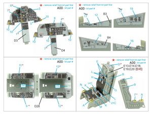 Quinta Studio QD48415 F-15D 3D-Printed coloured Interior on decal paper (Academy) 1/48 – imagen 2