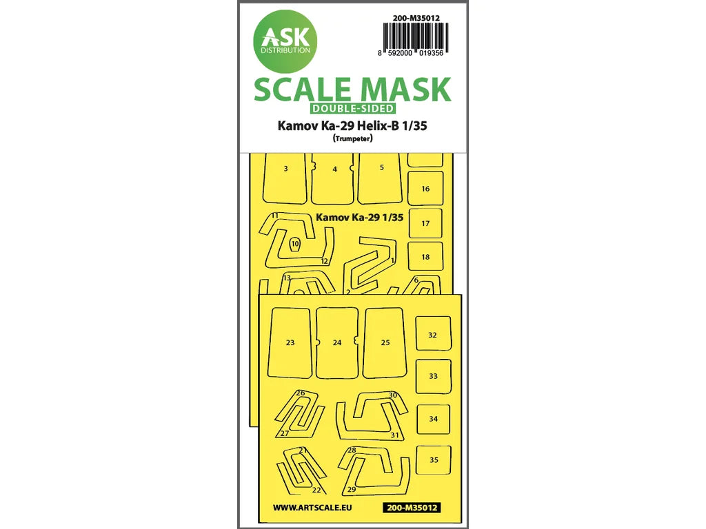 Art Scale Kit M35012 Kamov Ka-29 Helix-B Double-Sided Painting Mask ForTrumpeter 1/35
