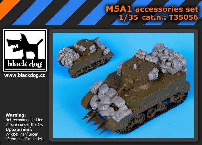 Ensemble d'accessoires Black Dog T35056 M5A1 1/35