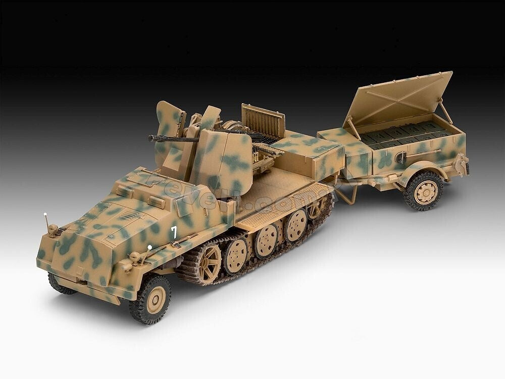 Maquette Revell 63293 sWS avec Flak 43 et remorque à munitions Sd.Ah. 58, échelle 1/72 – image 2