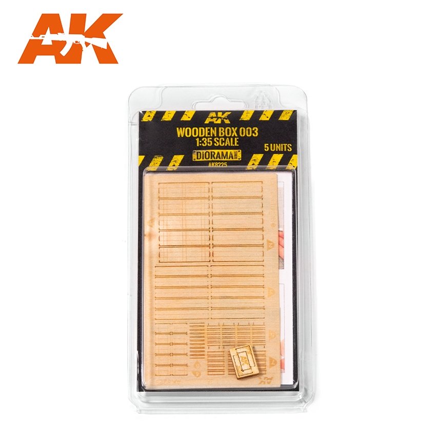 AK Interactive AK8225 LASER CUT WOODEN BOX 003 (5 UNITS) – imagen 2