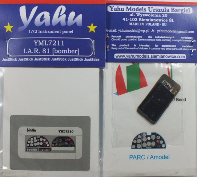 Yahu YML7211 I.A.R.81 bomb version (A-model / Parc Model) 1/72