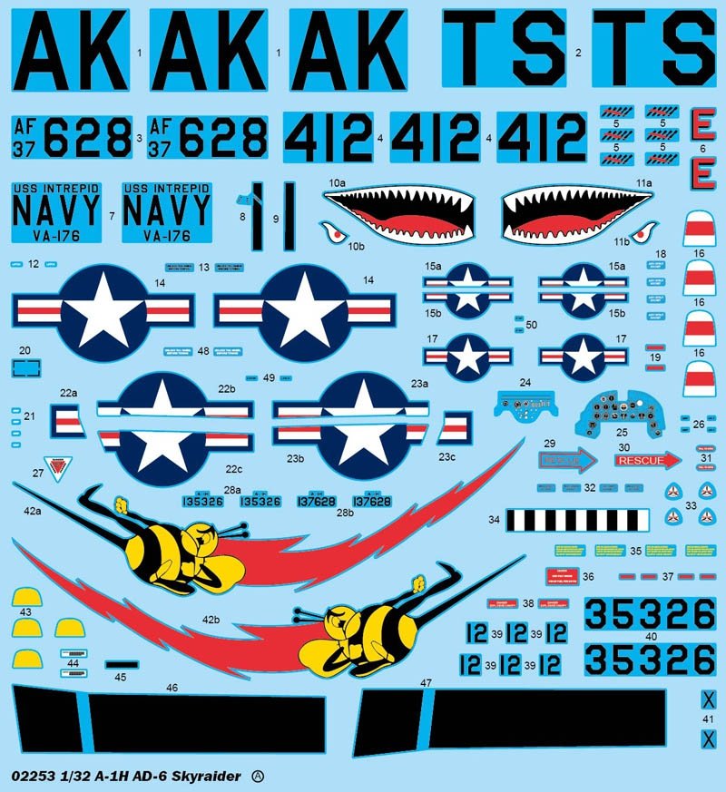 Trumpeter 02253 A-1H AD-6 Skyraider 1/32 – imagen 14