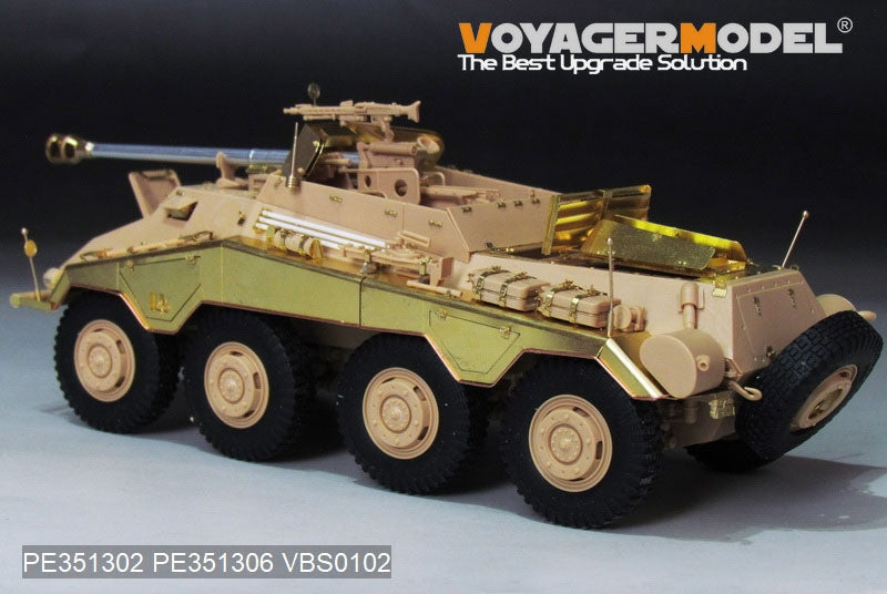 Boîte de rangement Voyager Model PE351302 pour Sd.Kfz 234 allemand de la Seconde Guerre mondiale, version tardive, pour RFM 5110 au 1/35