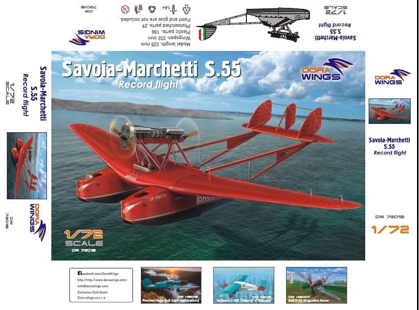 Dora Wings 72015 Savoia-Marchetti S.55 1/72 – imagen 2