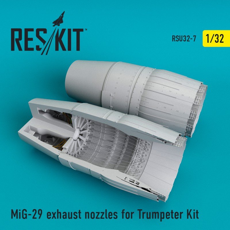 RESKIT RSU32-0007 Buses d'échappement MiG-29 pour Trumpeter Kit 1/32
