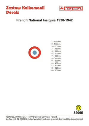 Techmod 32065 French National Insignia 1/32 – imagen 2