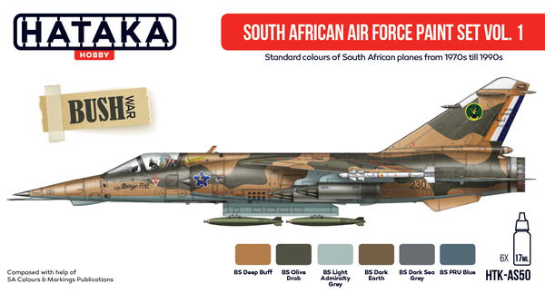 Hataka Hobby HTK-AS50 Force aérienne sud-africaine vol. 1 (6x17ml)