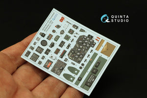 Quinta Studio QD32148 P-47D Thunderbolt Bubbletop Early 3D-Printed &amp;amp; colored Interior on decal paper (Trumpeter) 1/32 – image 3