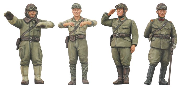 Fine Molds FM22 IJA Tank Crew Set (in motion) 1/35 – zdjęcie 2