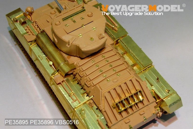 Garde-boues pour char d&amp;#39;infanterie britannique Valentine Mk.II/IV de la Seconde Guerre mondiale, modèle Voyager PE35896, pour TAMIYA au 1/35 – image 3