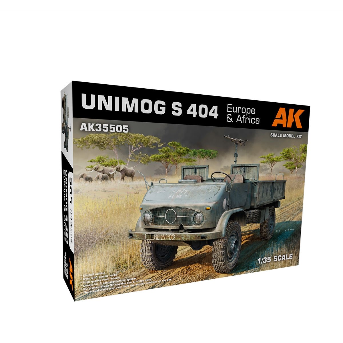AK Interactive AK35505 UNIMOG S 404 EUROPE &amp;amp; AFRIQUE 1/35