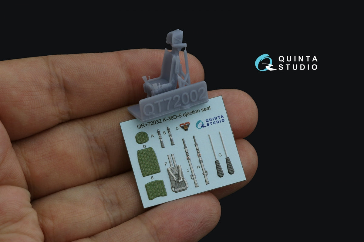 Quinta Studio QR+72032 K-36D-5 ejection seat (for Su-35, Su-57 aircraft) (All kits) 1/72 – immagine 2