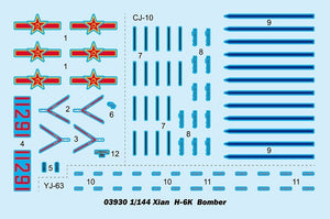 Trumpeter 03930 Xian H-6K Strategic Bomber 1/144 – immagine 3