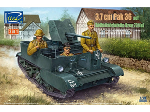 Riich RV35032 3,7 cm PaK 36 auf Selbstfahrlafette Bren 731 1/35