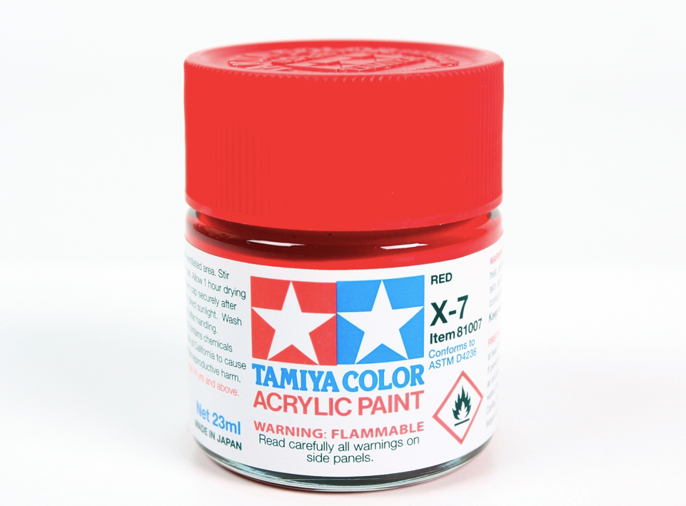 Tamiya 81007 Acryl X-7 Red 23ml – immagine 2