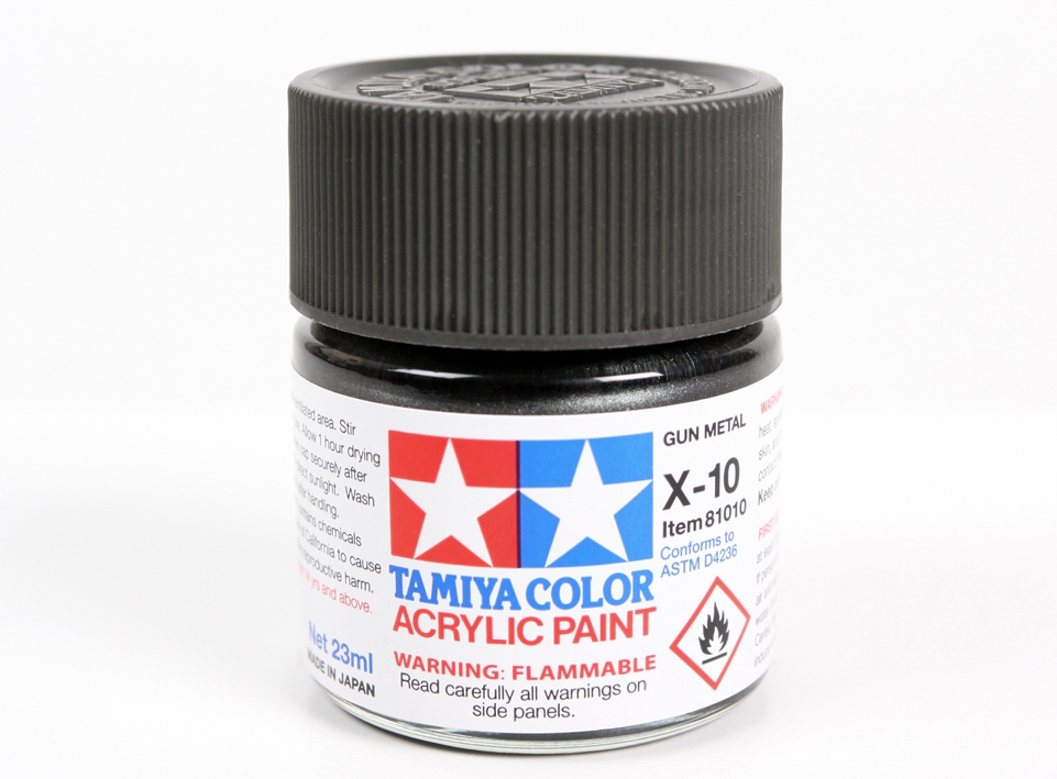 Tamiya 81010 Acryl X-10 Gun Metal 23ml – immagine 2