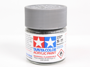 Tamiya 81011 Acryl X-11 Chrome Silver 23ml – imagen 2