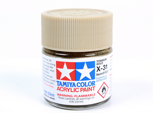 Tamiya 81031 Acryl X-31 Titanium Gold 23ml – immagine 2