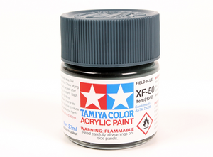 Tamiya 81350 Acryl XF-50 Field Blue 23ml – immagine 2